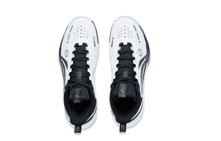 LiNing Sonic Team Cushioning Mid-Top Basketball Shoes Men's White Black