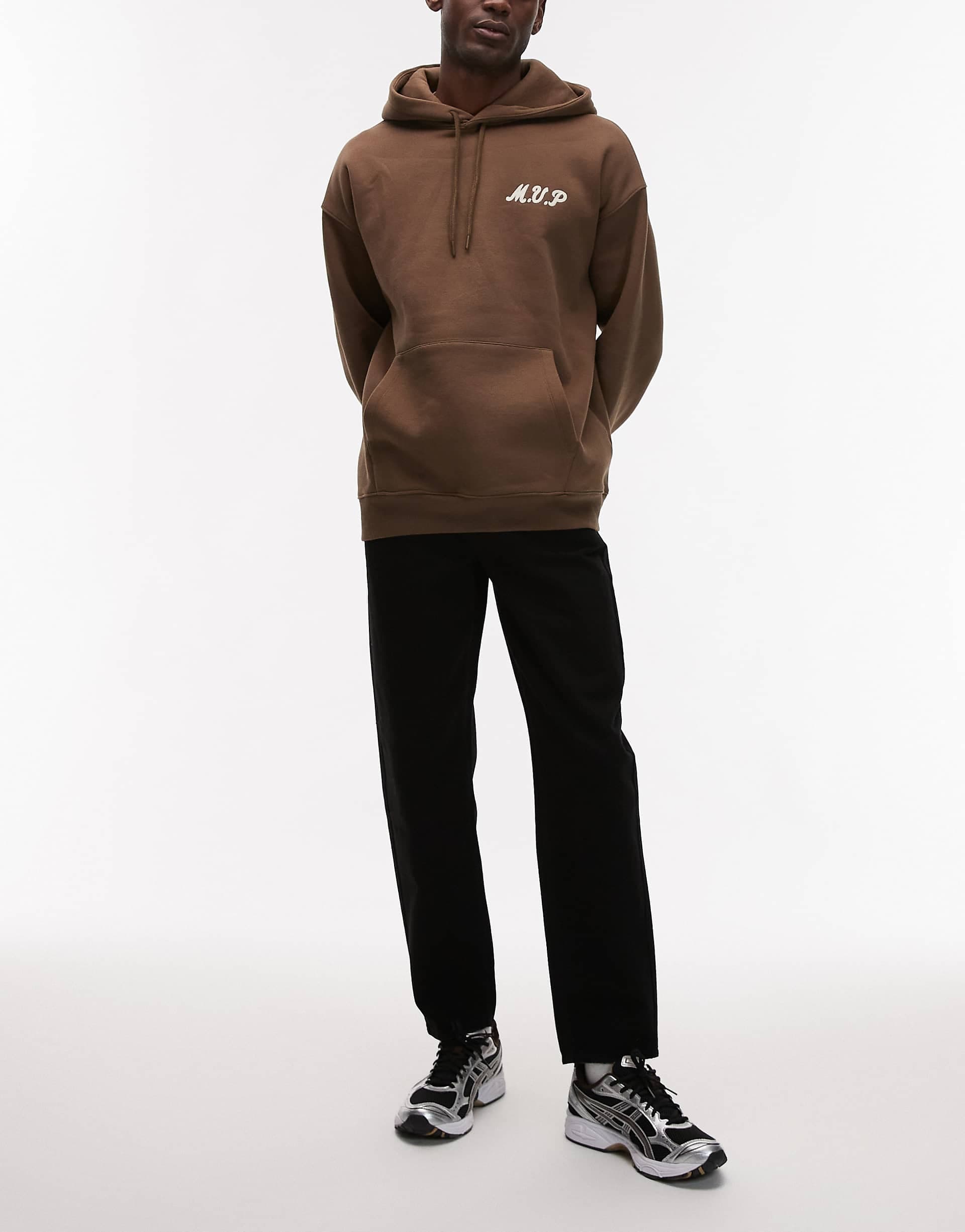 Topman tapered jeans in black