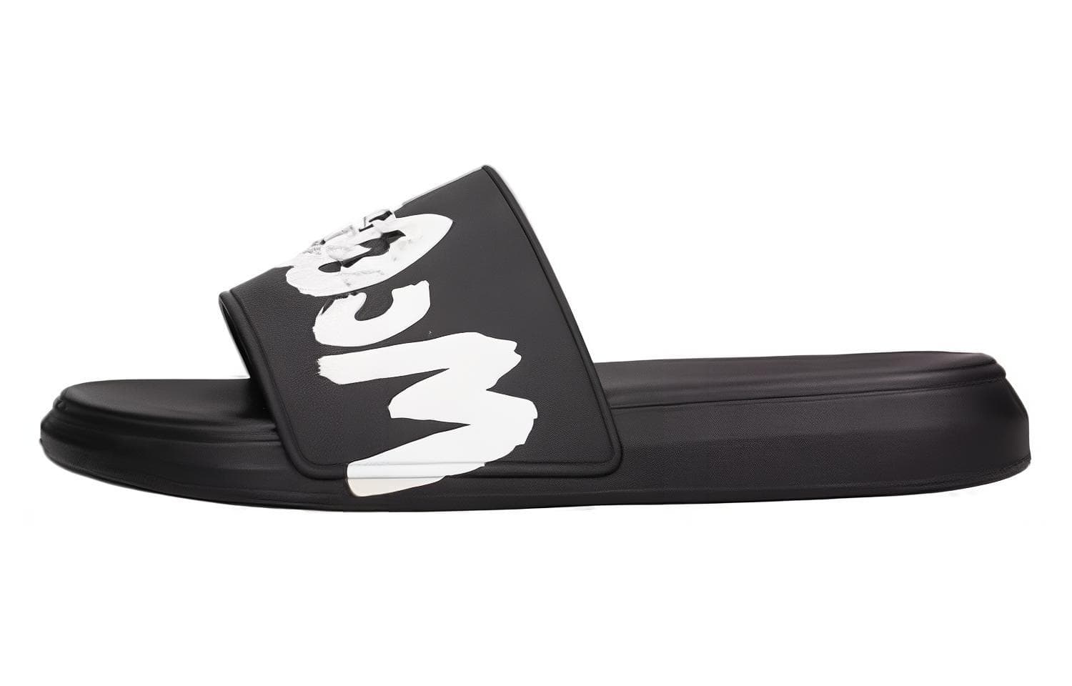Alexander McQueen Graffiti Logo Slides Women's