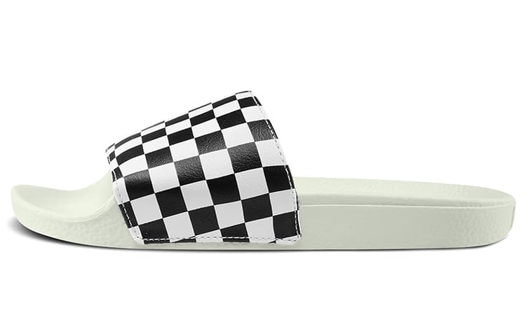 Vans Slide On 'Checkerboard White Black' Women's