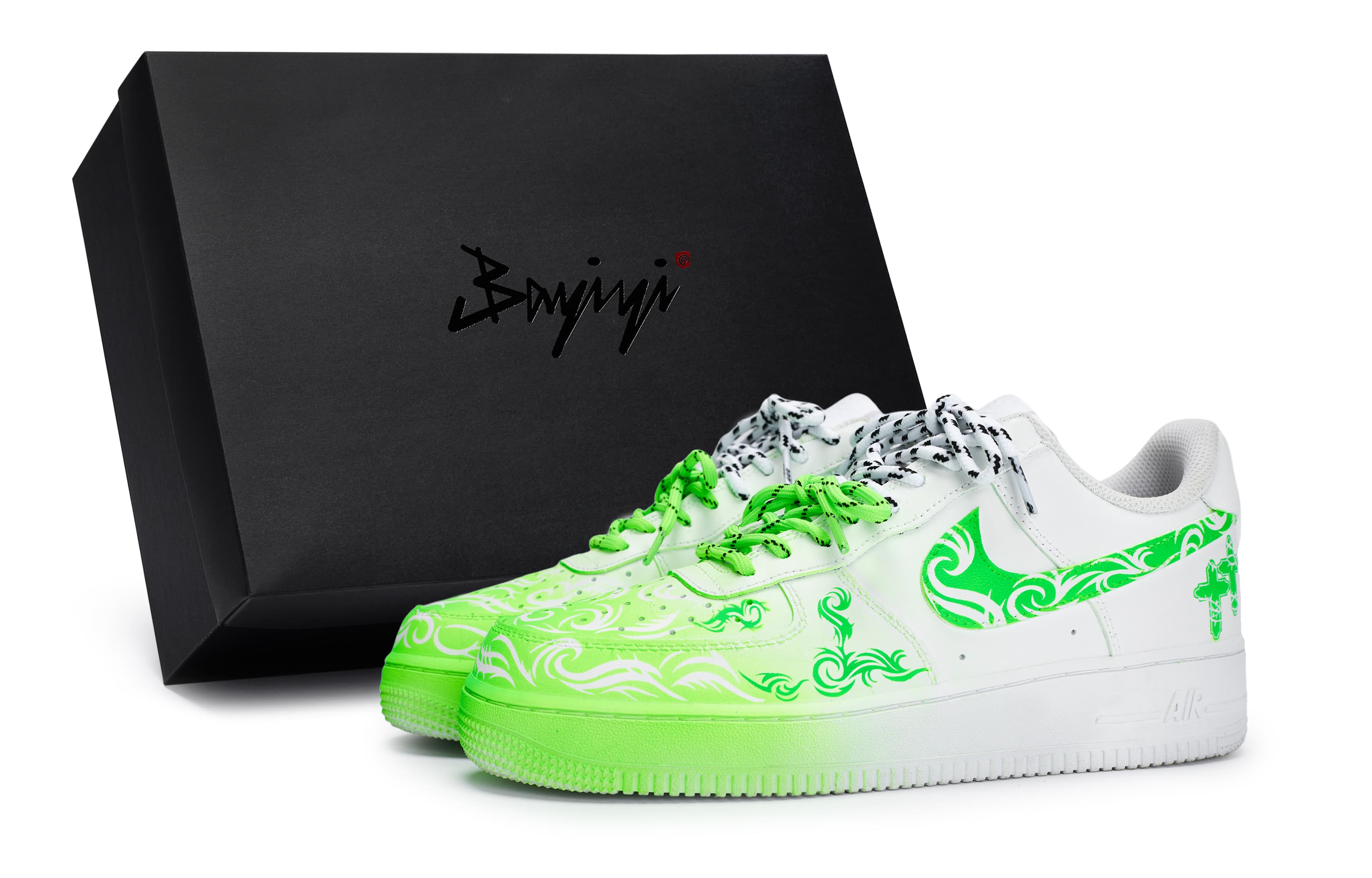 Nike Air Force 1 Thorn Journey Anti-Slip Wear-Resistant Low-Top Skateboard Shoes Unisex White Green