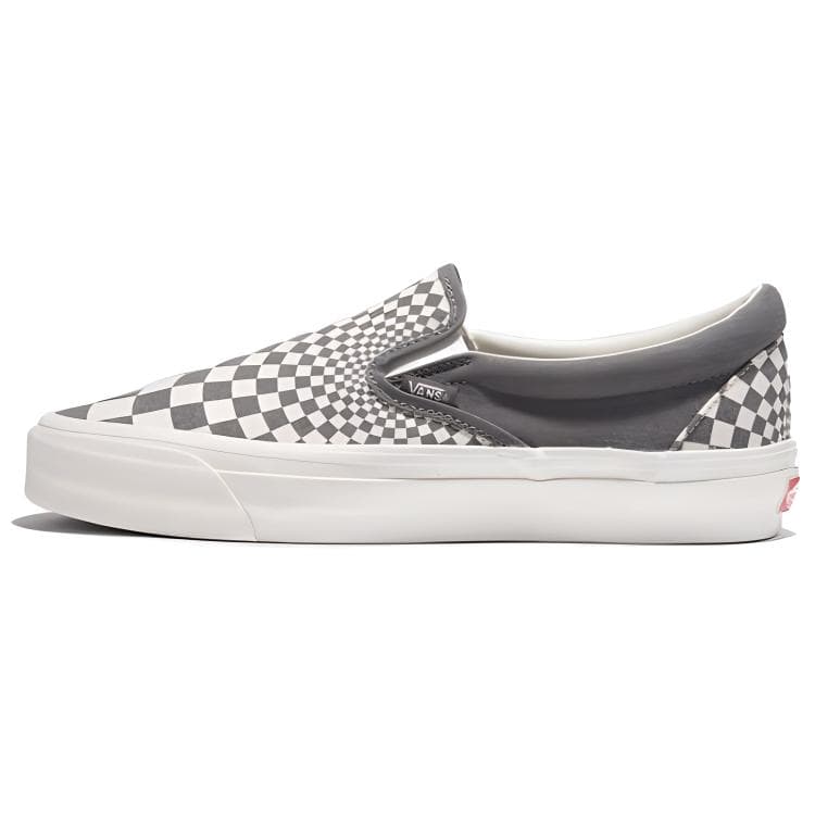 Vans Slip-on Anti-Slip Wear-Resistant Low-Top Canvas Shoes Unisex Gray