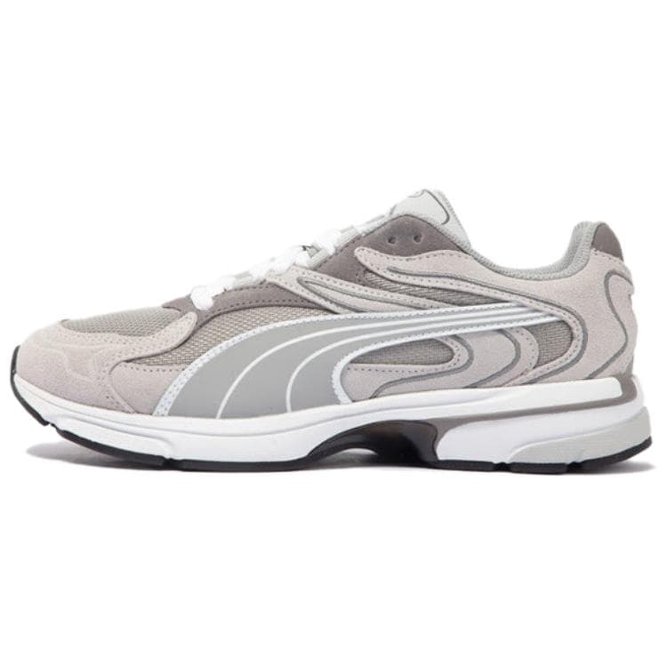 PUMA Anti-Slip Wear-Resistant Low-Top Casual Shoes Unisex Gray Silver