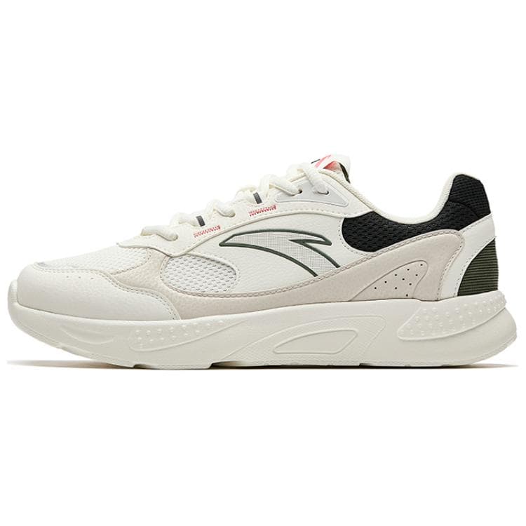 Anta Gravity Comfort Versatile Wear-Resistant Slip-Resistant Low-Top Casual Shoes Men's Beige Black