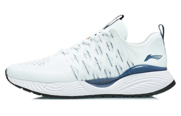 LiNing Soft Cushioned Anti-Slip Wear-Resistant Breathable Lightweight Low-Top Sports Casual Shoes White