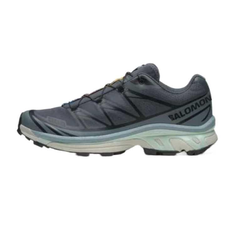 SALOMON XT 6 Cushioning Abrasion Resistant Breathable Low top Running Shoes Unisex Turbulent Ranger Clear Light Blue