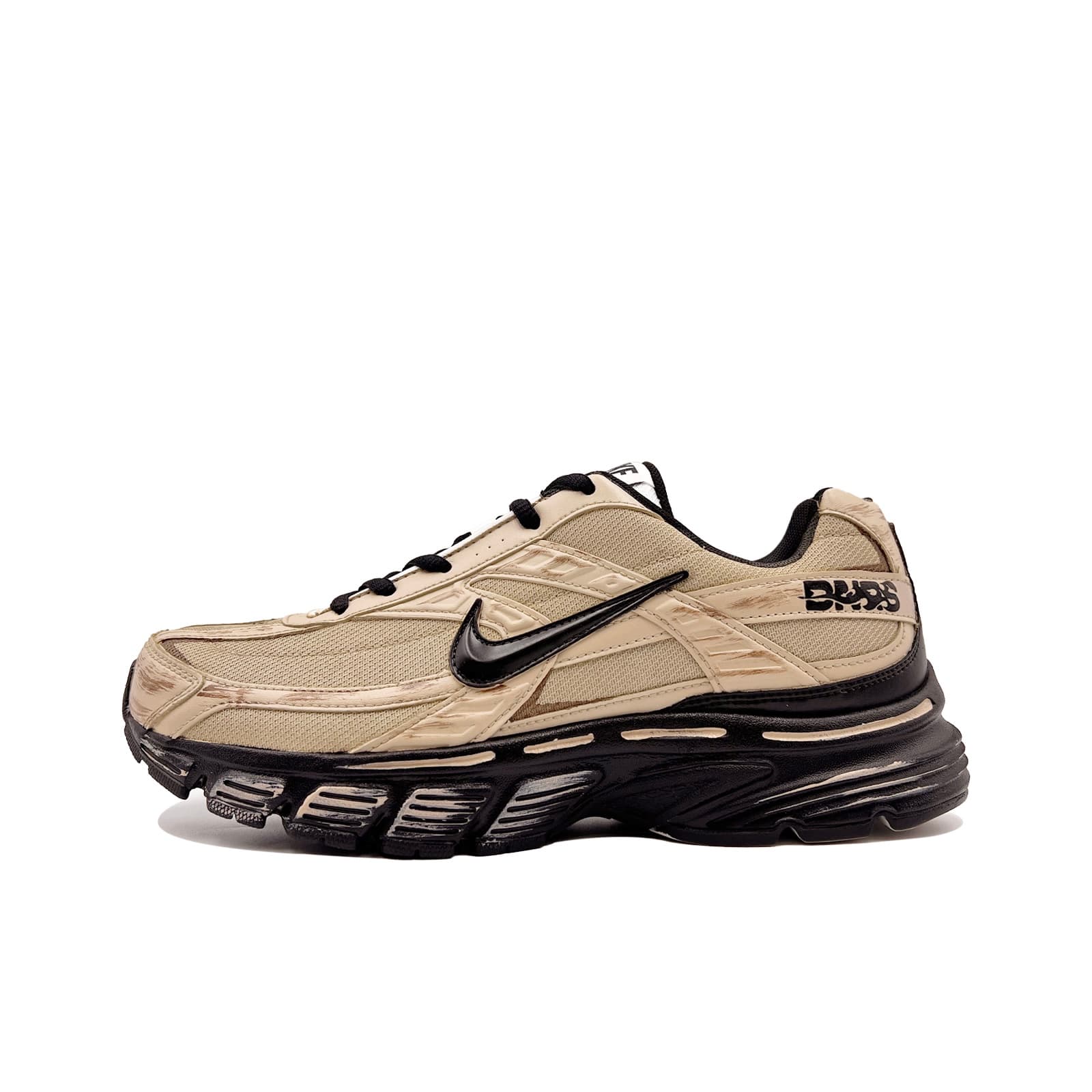 Custom Nike Initiator 'Desert Run' Low-Top Running Shoes Unisex Brown Retro Tech Style