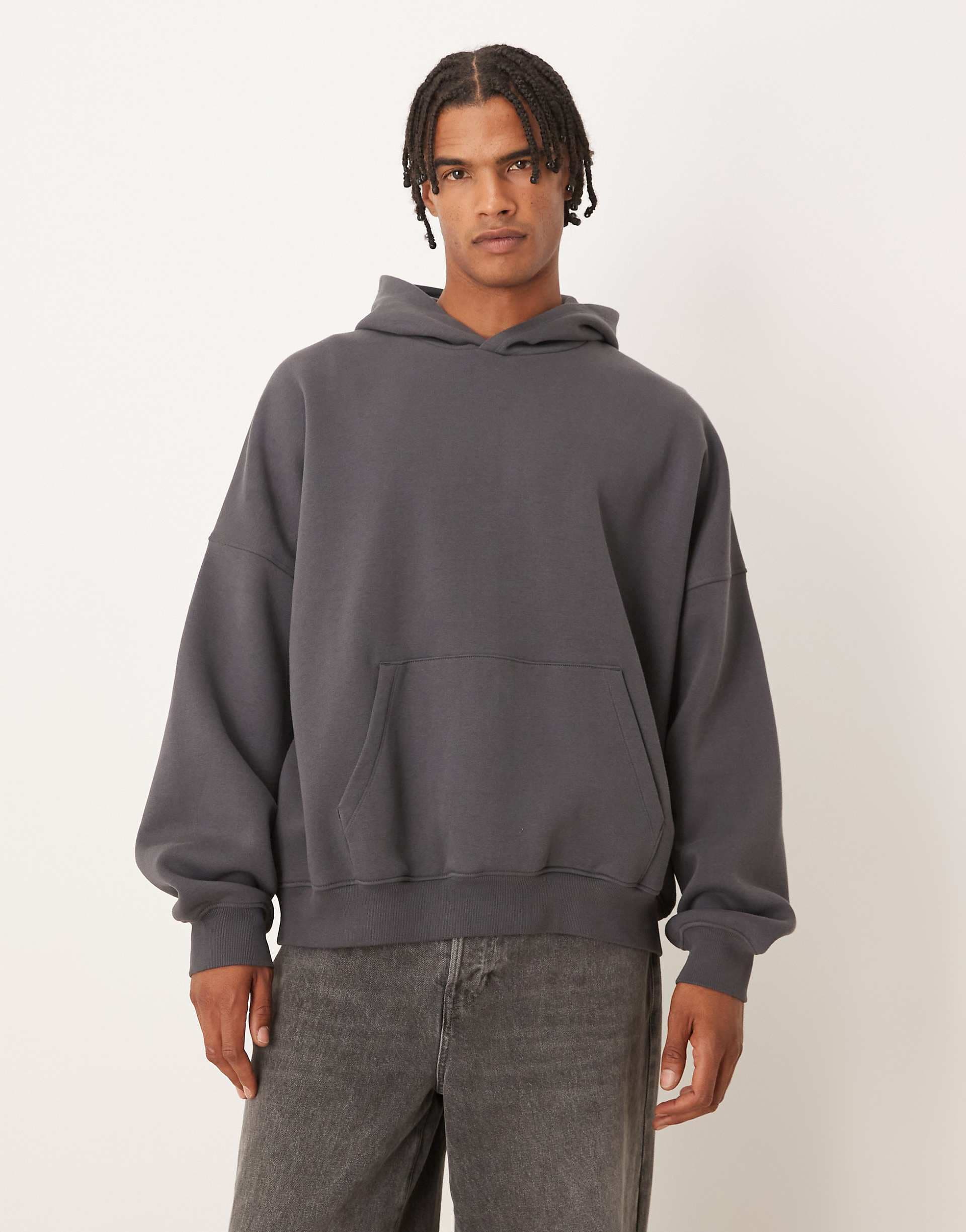 ASOS DESIGN essential extreme oversized hoodie in gray