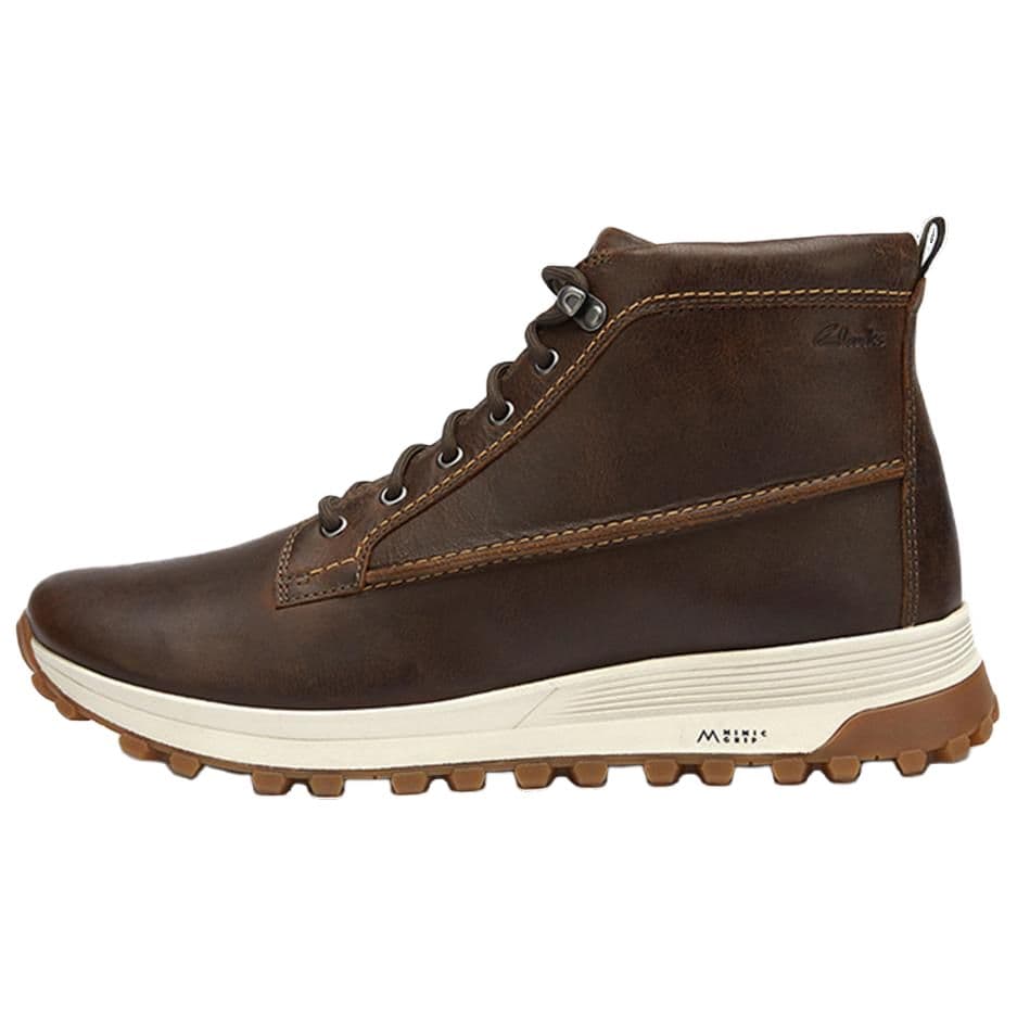 Clarks Cow Leather Wear-Resistant Lightweight Ankle Boots Men's Tan