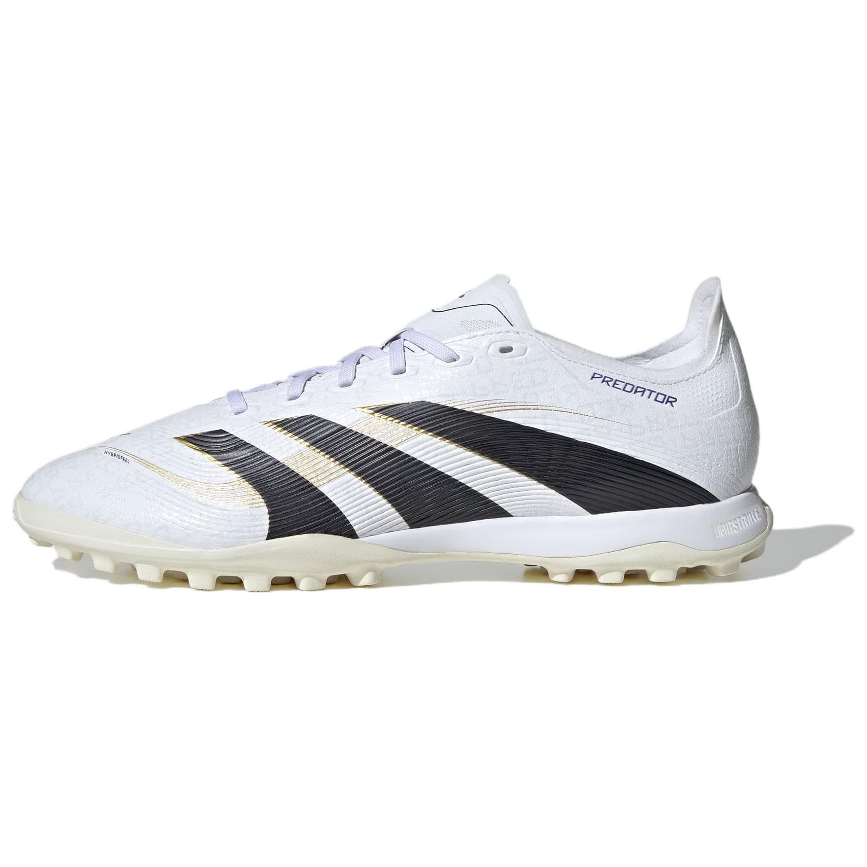 Adidas PREDATOR LEAGUE Anti Slip Wear Resistant Soccer Shoes Unisex White Black