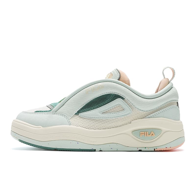 FILA MIX 2 Slip-Resistant Low-Top Skateboard Shoes Women's Blue White