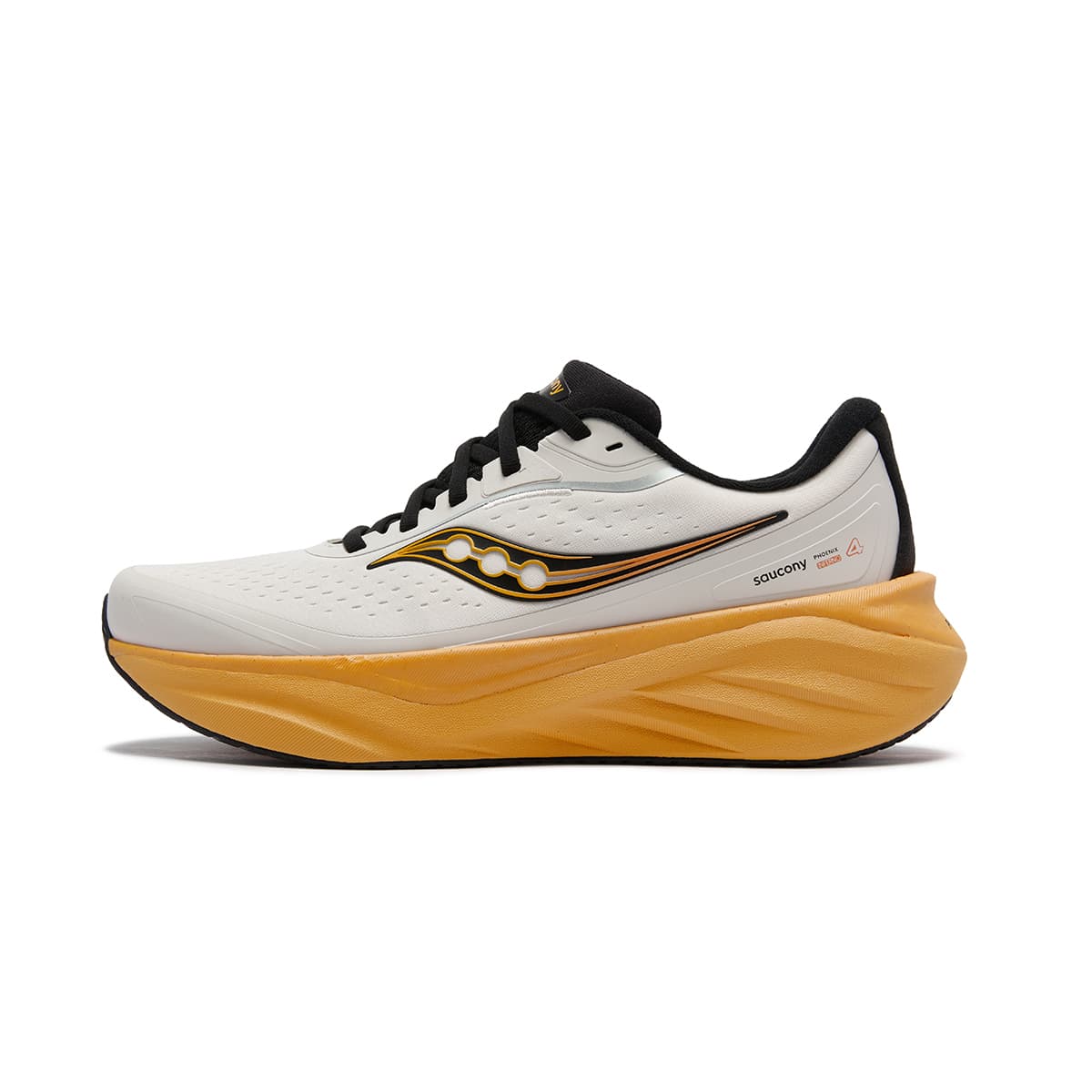 Saucony PHOENIX INFERNO 'Firebird' 4 RUNSHIELD Comfort Versatile Running Shoes Unisex Beige Black