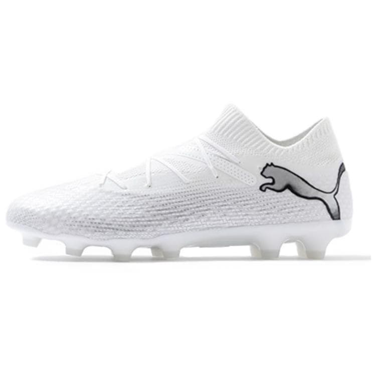 PUMA FUTURE 7 PRO Soccer Shoes Unisex Low-Top White Black Gray