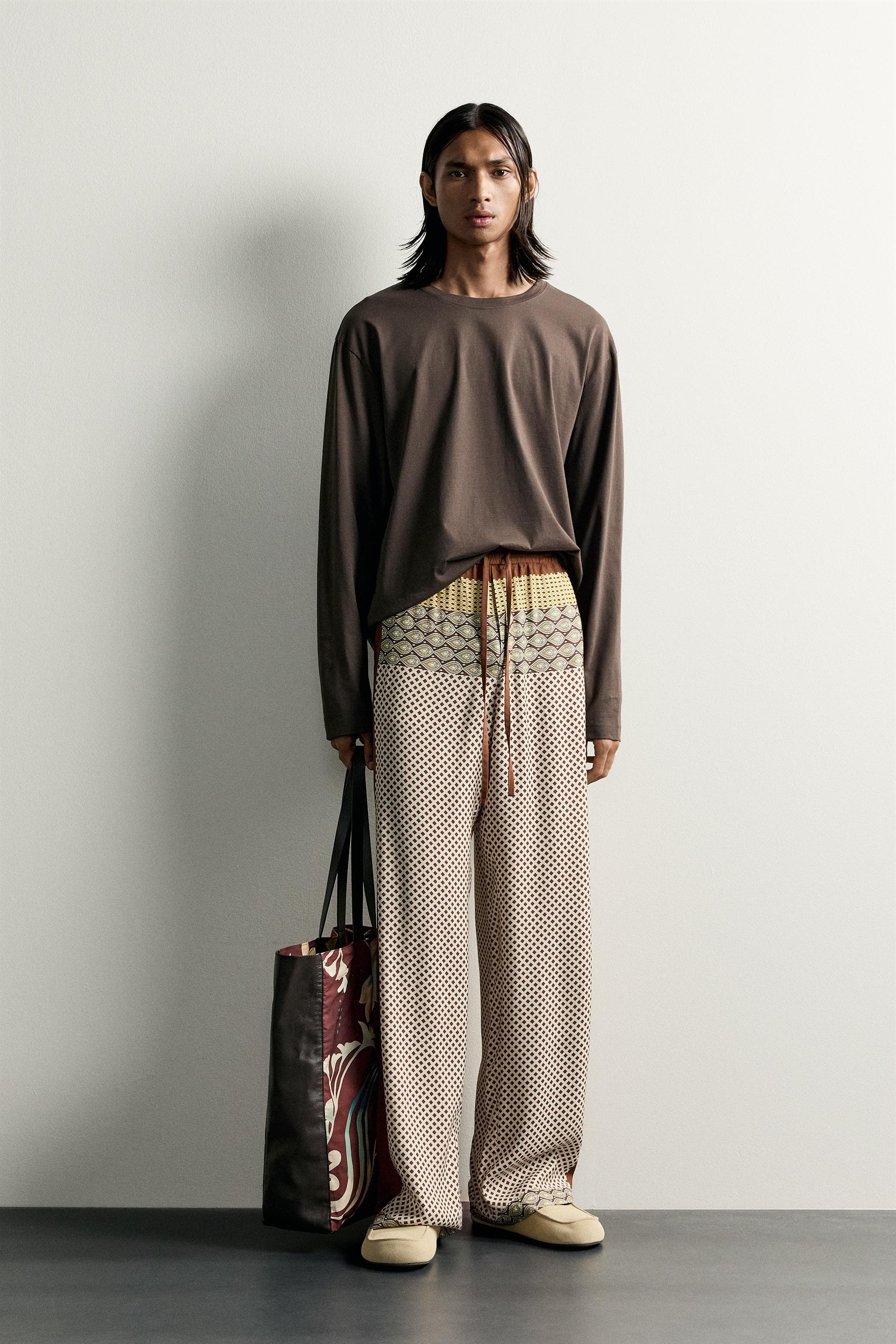 LIMITED EDITION PRINTED FLOWING TROUSERS
