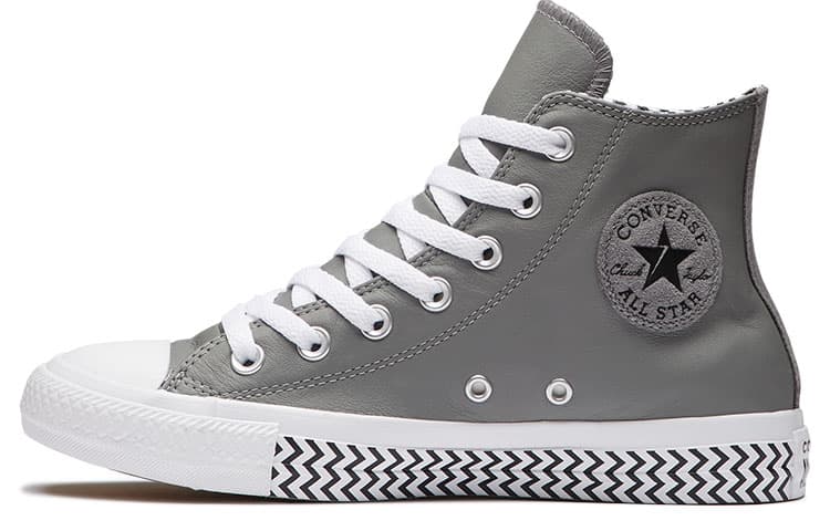 Converse Chuck Taylor All Star High Top Leather Grey White Women's