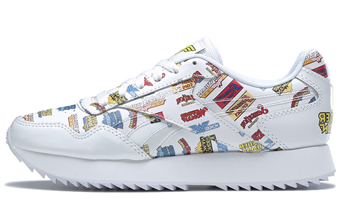 Reebok Royal Glide Casual Shoes Women's Low-Top White/Blue/Red/Yellow