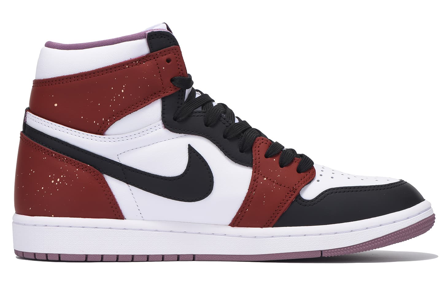 Jordan Air Jordan 1 Anti-Slip And Wear-Resistant Coverage High-Top Vintage Basketball Shoes Unisex Black White Red