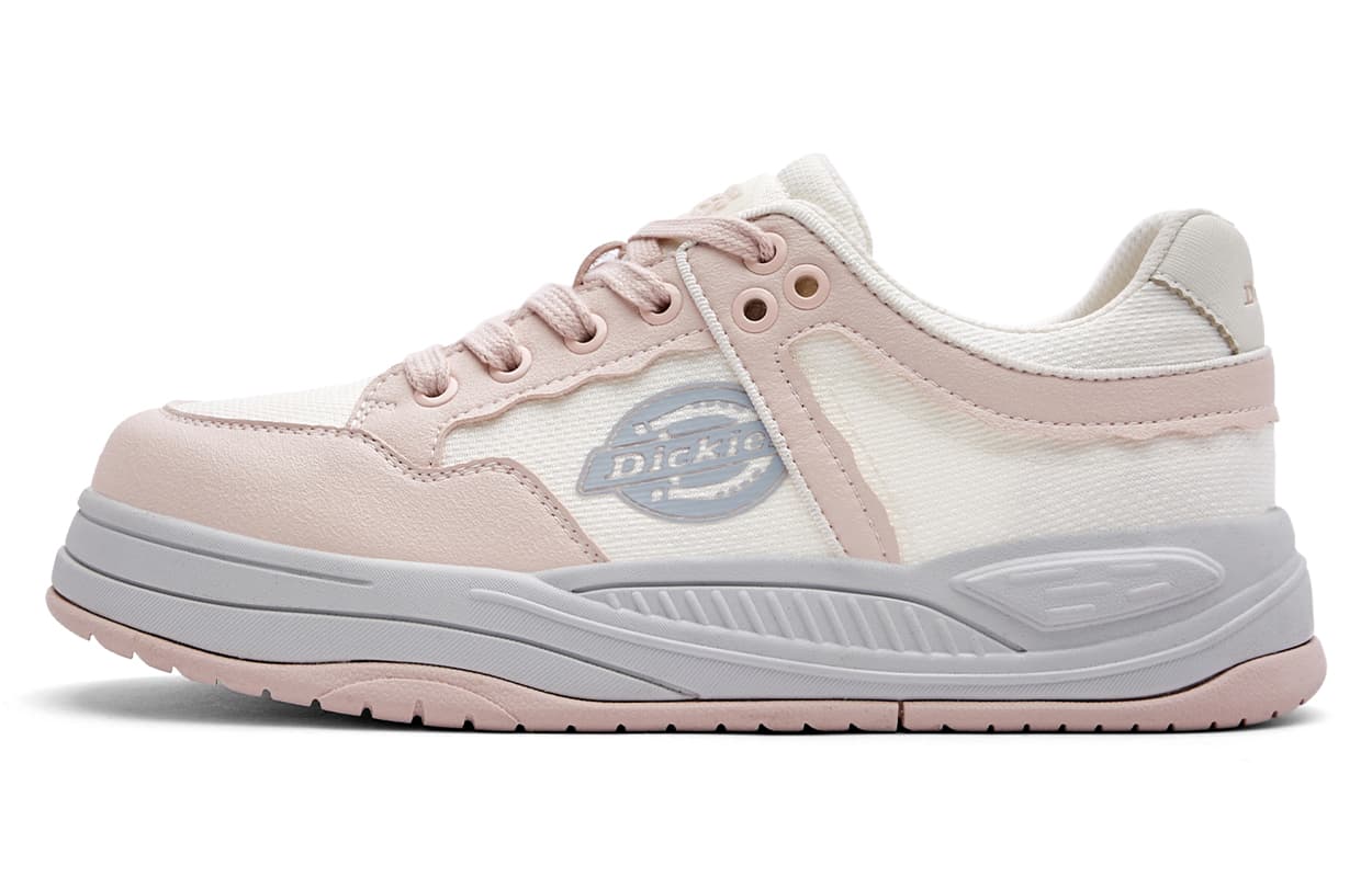 Dickies British Comfort Fashion Versatile Personality Simple Casual Canvas Low-Top Sneakers Women's Pink Beige