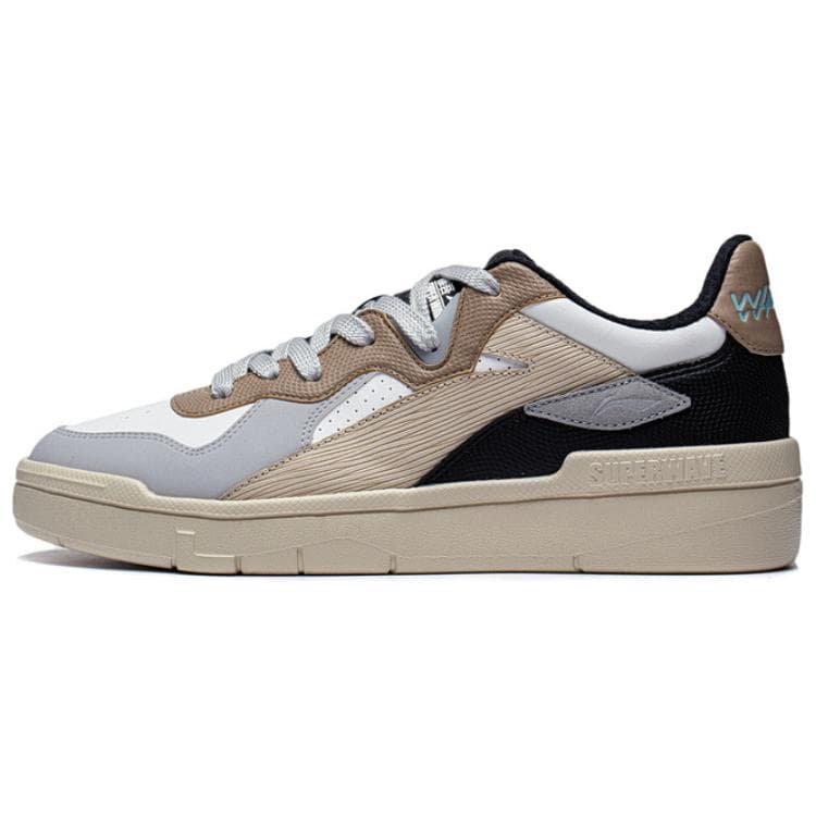 Li-Ning 'Wei Wu LITE' Comfort Breathable Slip-Resistant Wear-Resistant Low-Top Sneakers Men's Gray Brown