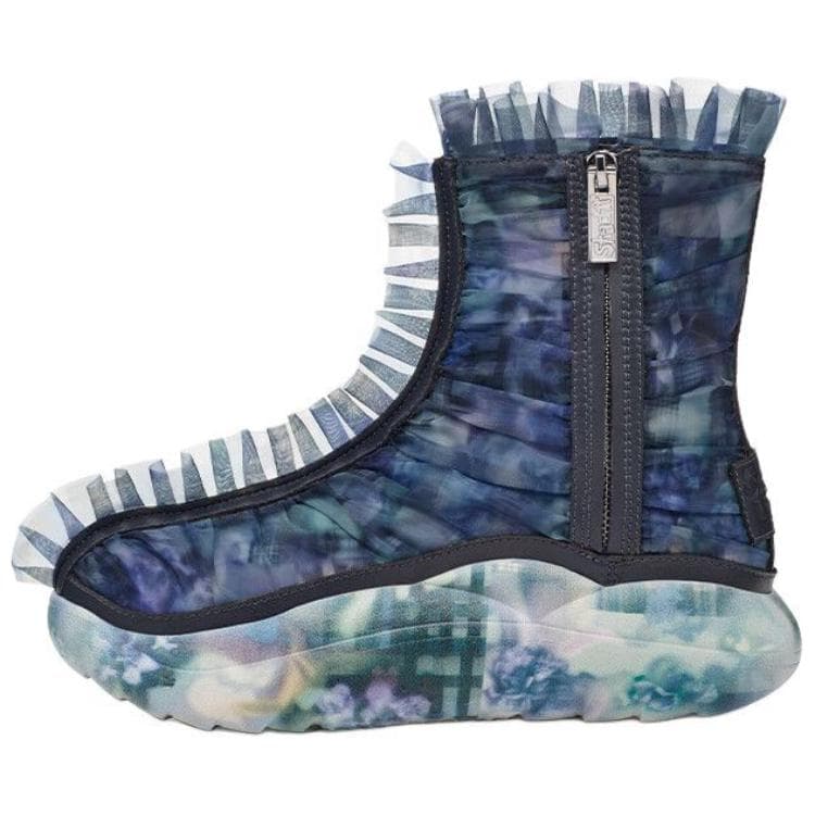 UGG Ruffle Boot Print Collina Strada Dark Blue Floral Women's