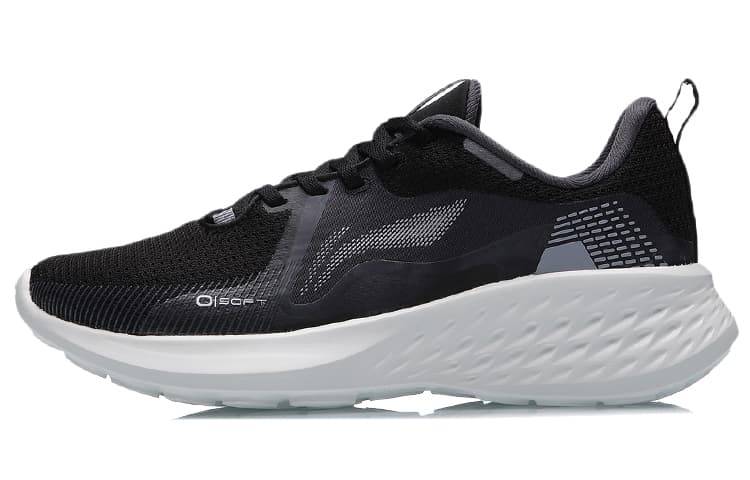 LiNing SOFT ELEMENT Cushioned Anti-Slip Wear-Resistant Breathable Lightweight Low-Top Sports Casual Shoes Women's Black