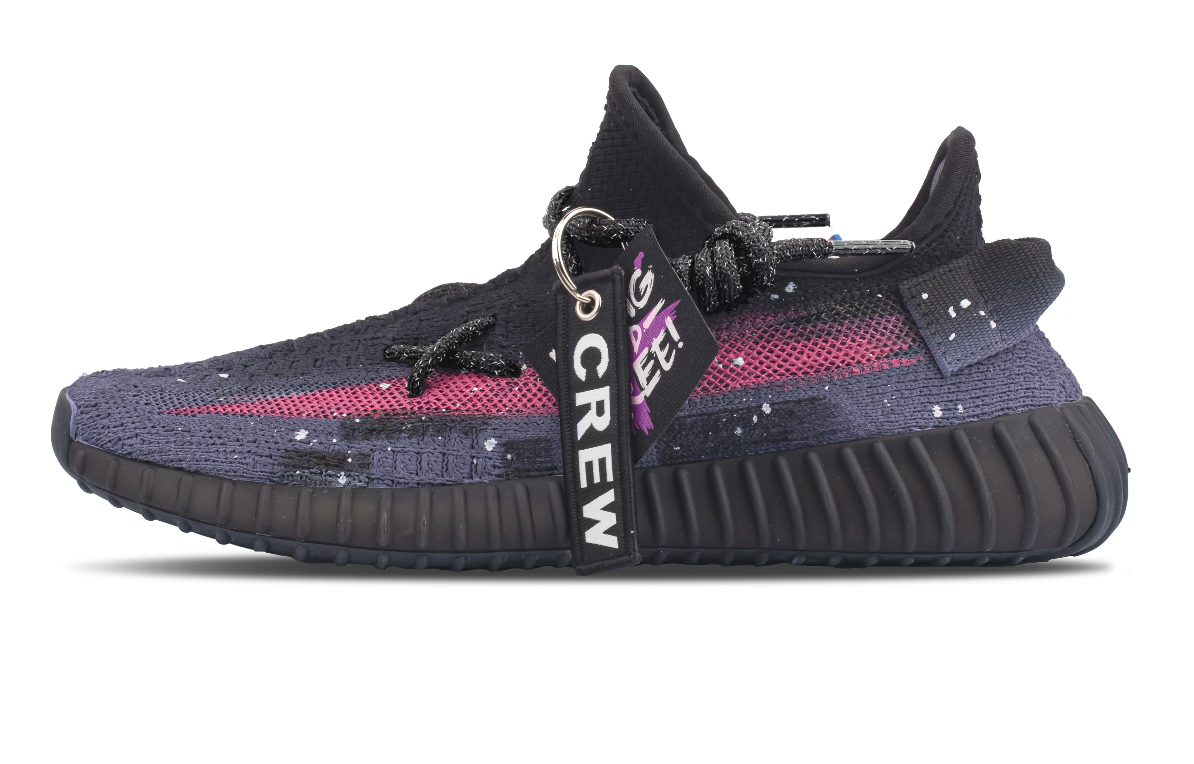 Custom Sneakers adidas Originals Yeezy Boost 350 V2 'Purple Night' Fashion Trendy Classic Versatile Comfortable Slip-Resistant Low-Top Casual Shoes Unisex Purple Pink