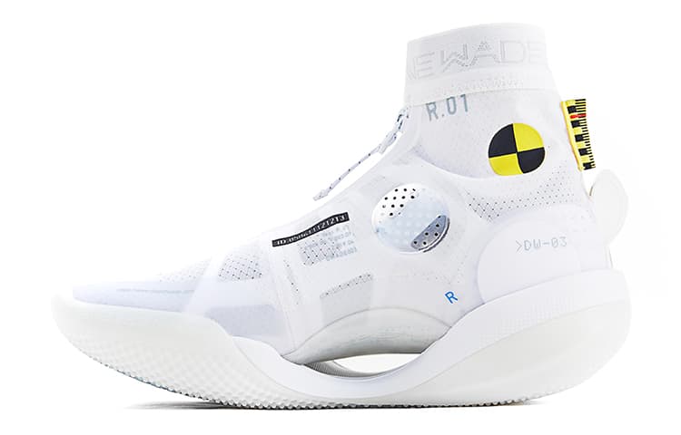 LINING WOW 9 Basketball Shoes Women's High-Top White