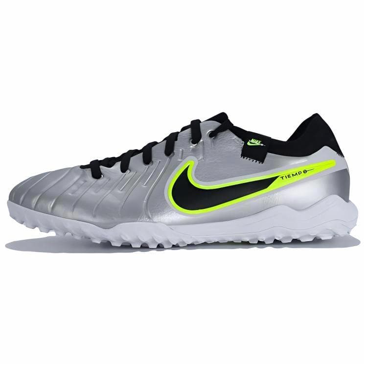 Nike Anti-Slip Wear-Resistant Soccer Shoes Unisex Silver Black