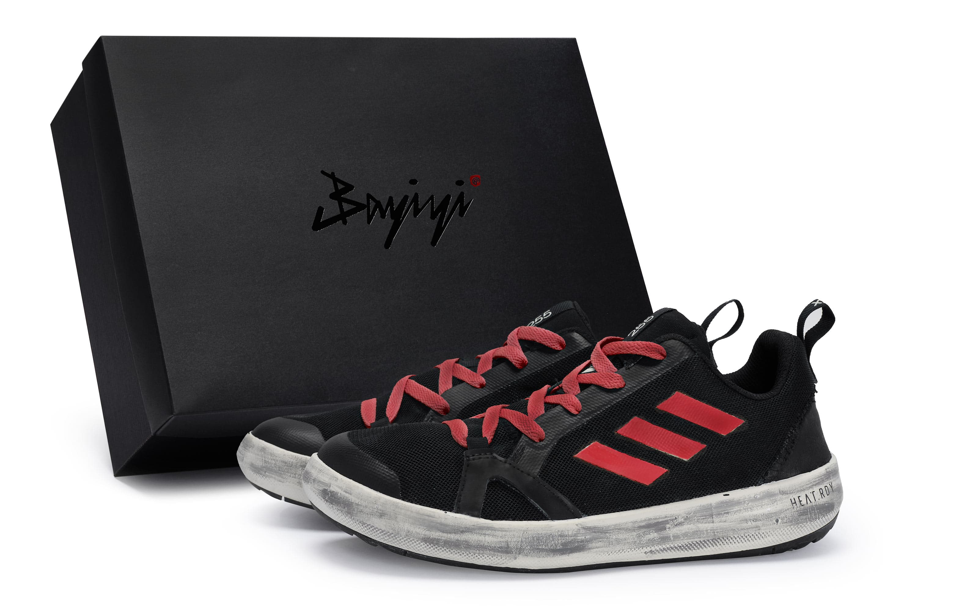 Adidas Terrex Boat 811 Manufacturing Anti-Slip Wear-Resistant Low-Top Outdoor Shoes Men's Black Red