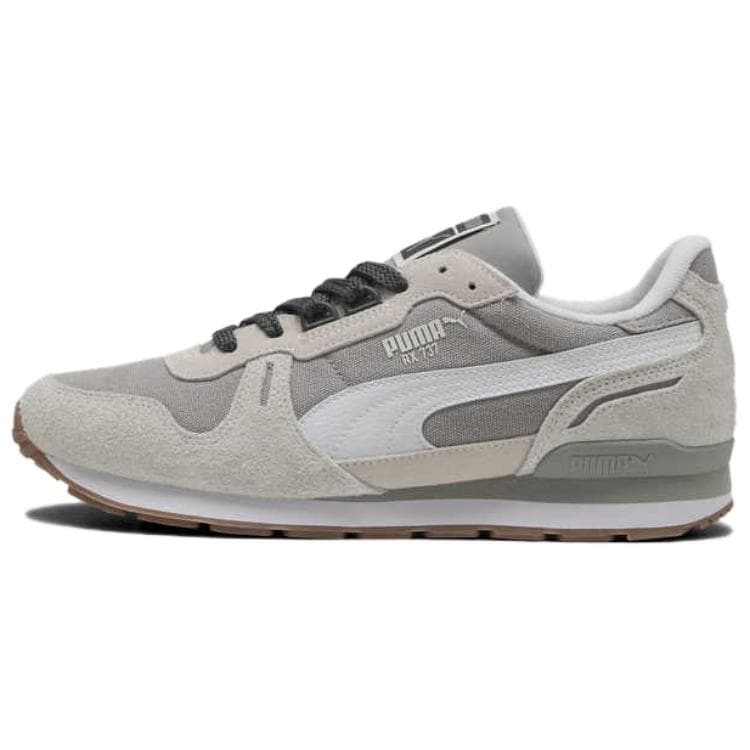 PUMA Rx 737 Fabric Faux Leather Leather Comfortable Fashion Low-Top Casual Shoes Unisex Grey White