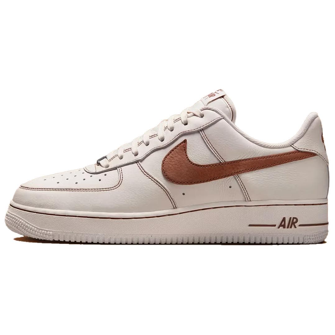 Nike Air Force 1 Anti Slip Wear Resistant Low Top Skateboard Shoes Unisex Beige Brown