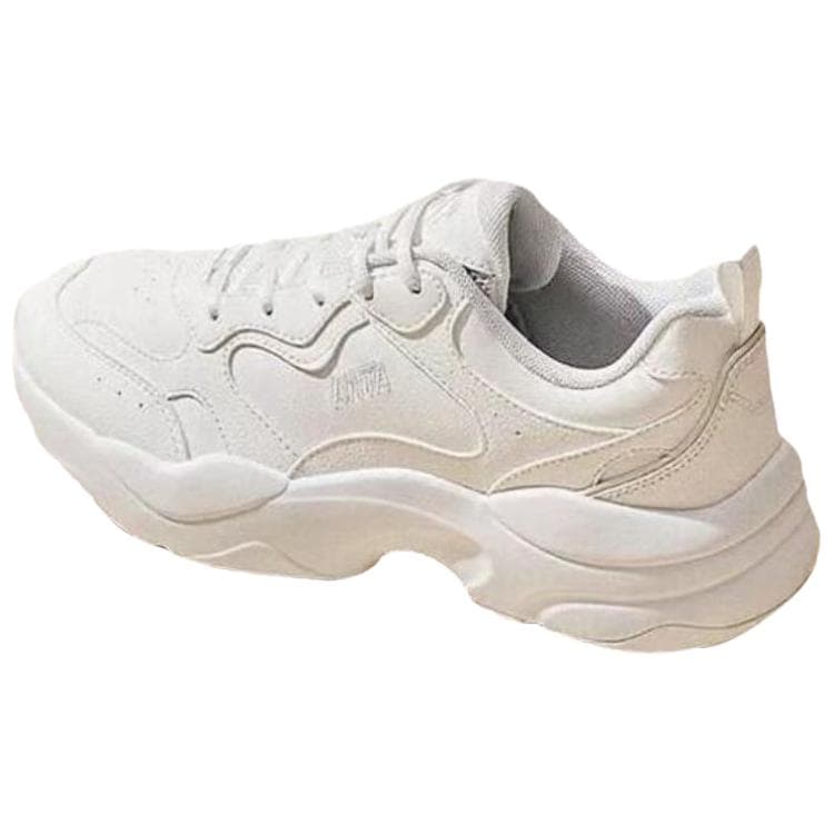 Anta Lifestyle Series Simple Comfort Gravity Cushioning Anti-Slip Breathable Low-Top Dad Shoes Women's Papyrus White