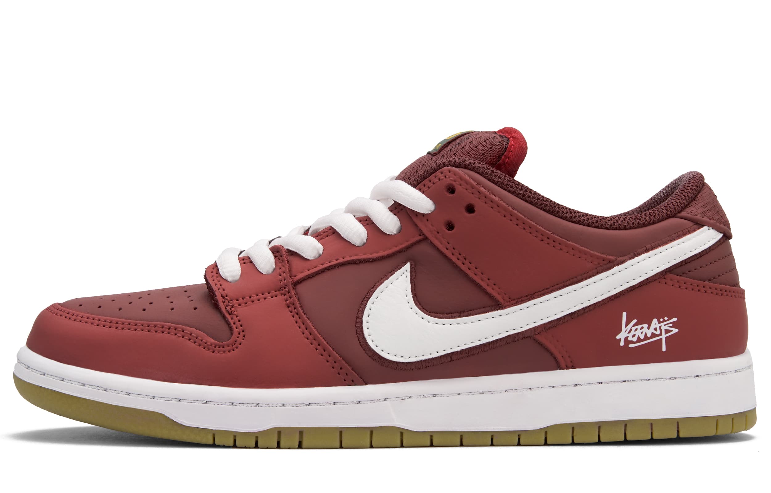 Custom Sneakers Nike Dunk SB 'Scarlet Flame' Hot Dog Creative Couple Retro Trendy Simple Versatile High-Street American Streetwear Outdoor Low-Top Skate Shoes Unisex Red
