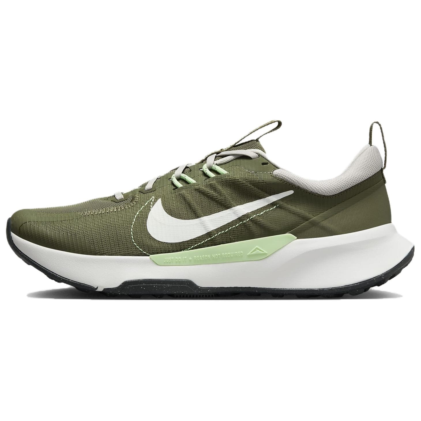 Nike Juniper Trail 2 Low Top Running Shoes Men's White Green