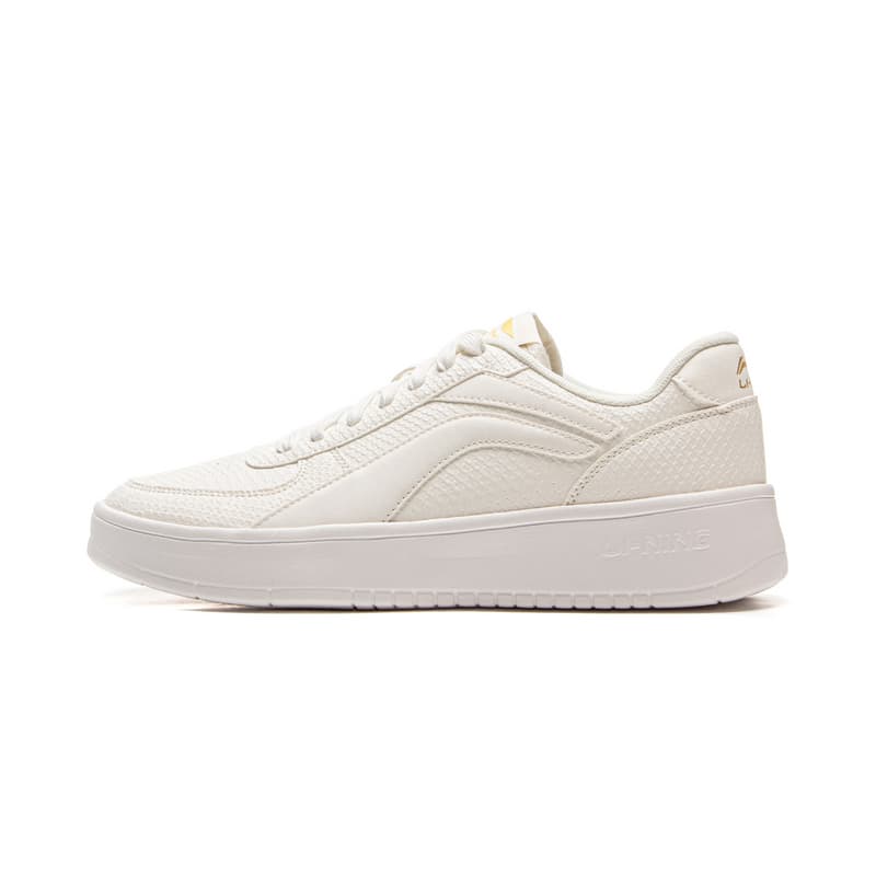 LiNing Versatile Easy Comfort Slip-Resistant Wear-Resistant Breathable Low-Top Casual Shoes Men's Cloud White