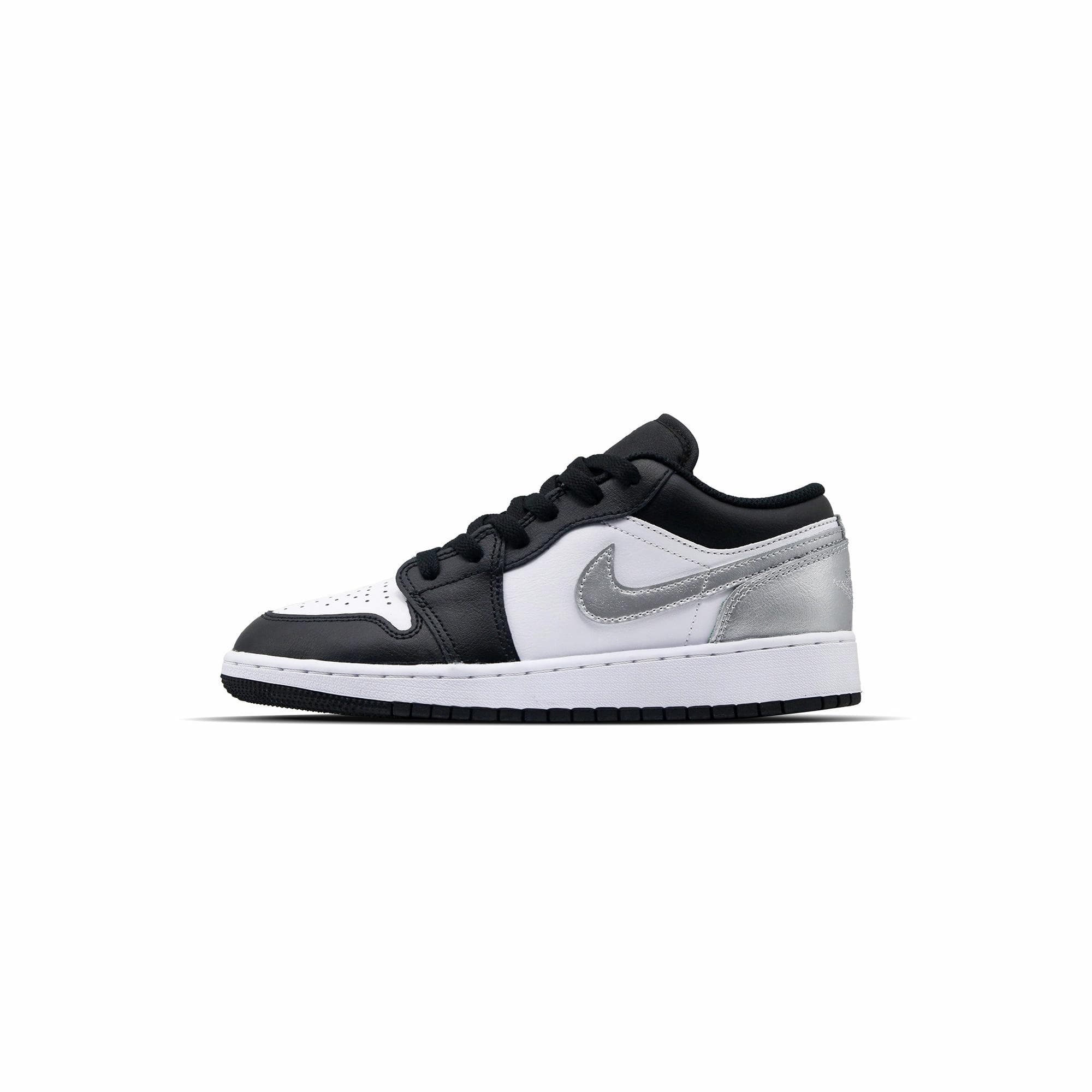 Jordan Air Jordan 1 Low 'silvery' Low-Top Vintage Basketball Shoes Men's Black Silver