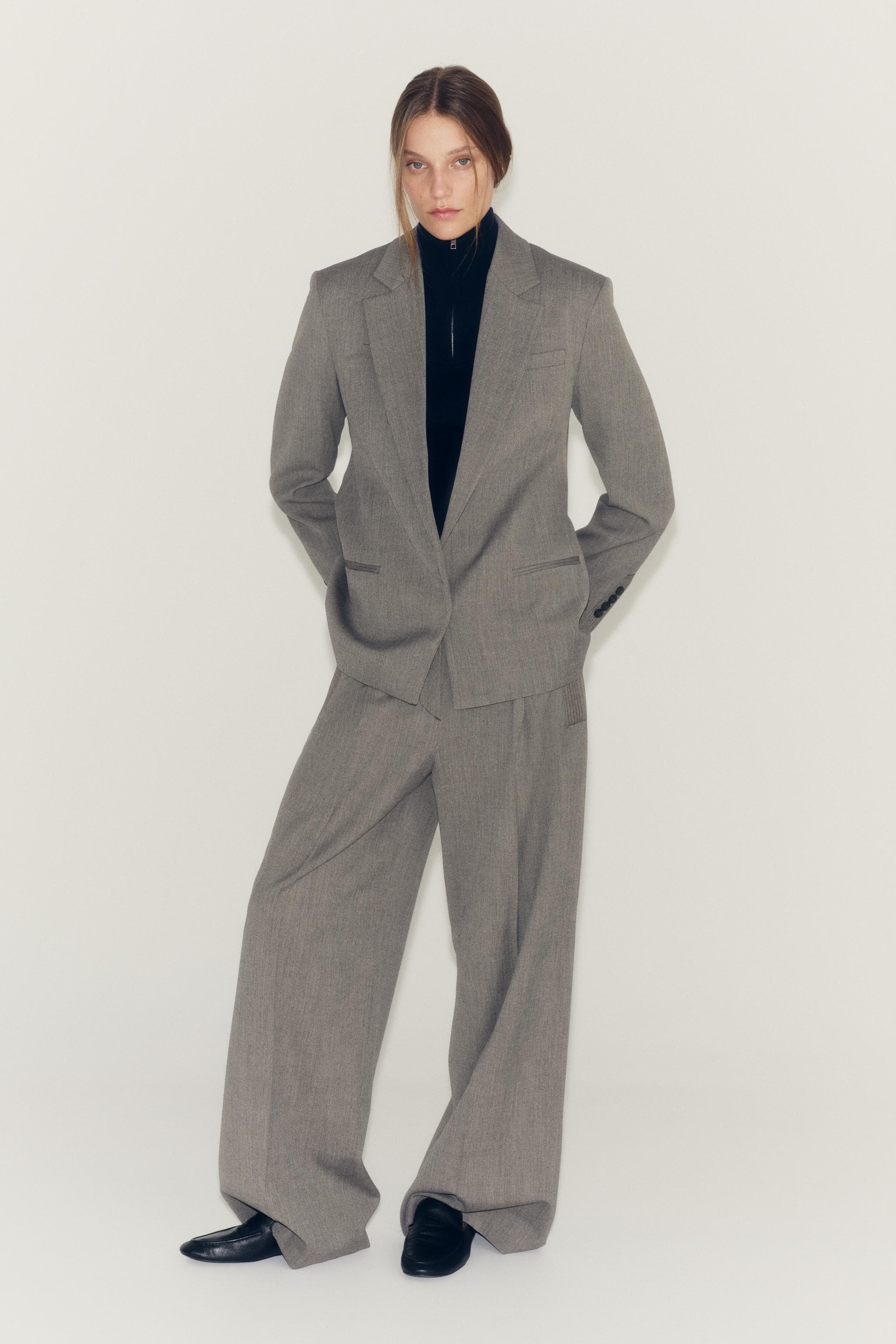 ZW COLLECTION DOUBLE-BREASTED BLAZER
