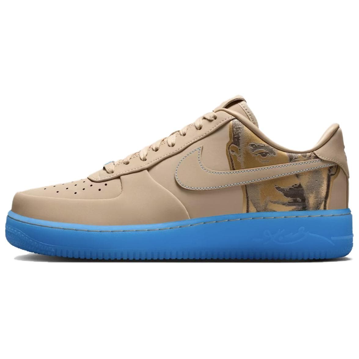 Nike Air Force 1 Low Protro Comfortable Low-Top Sneakers Unisex Brown Blue