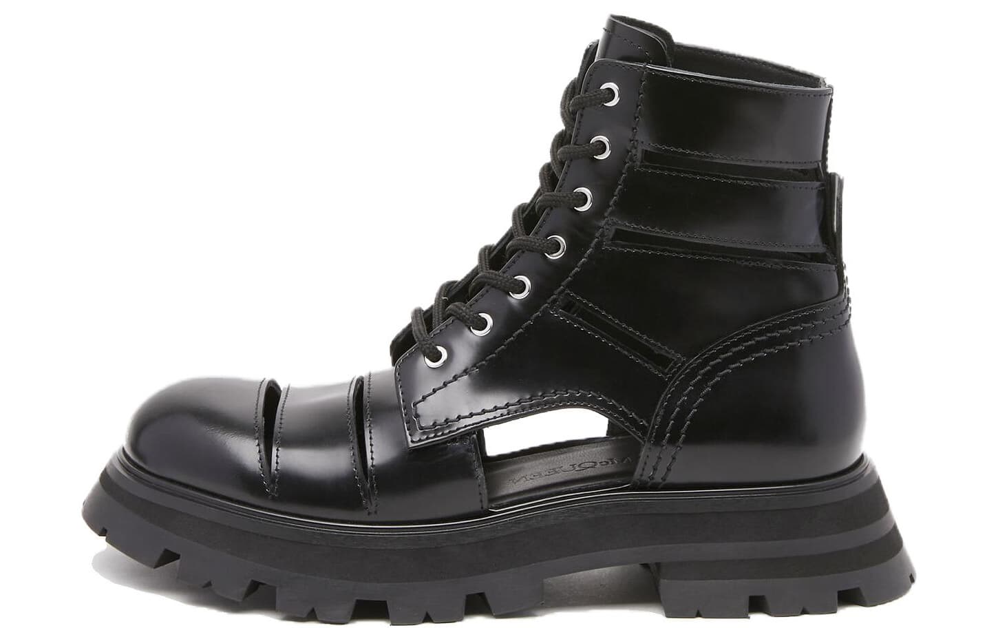 Alexander McQueen Wander Cut-out Combat Boots
