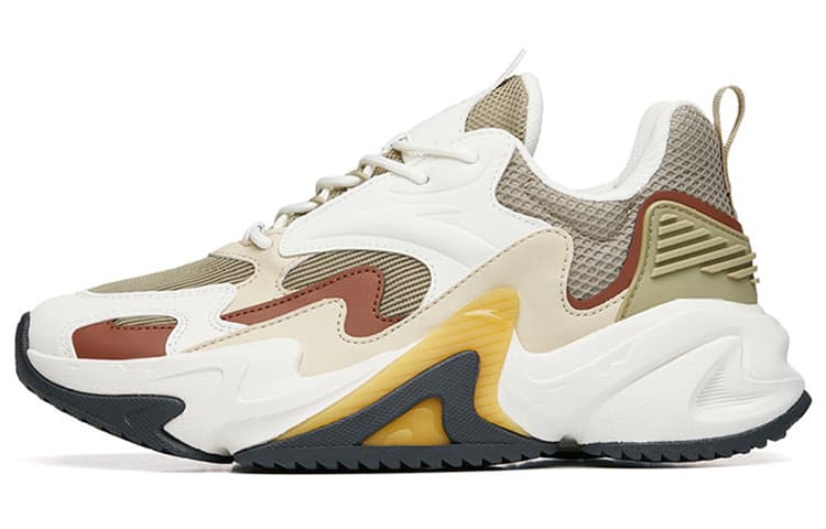 ANTA Walker 3.0 Casual Shoes Men Low-Top Toffee Yellow/Ivory White/Granular Beige Yellow