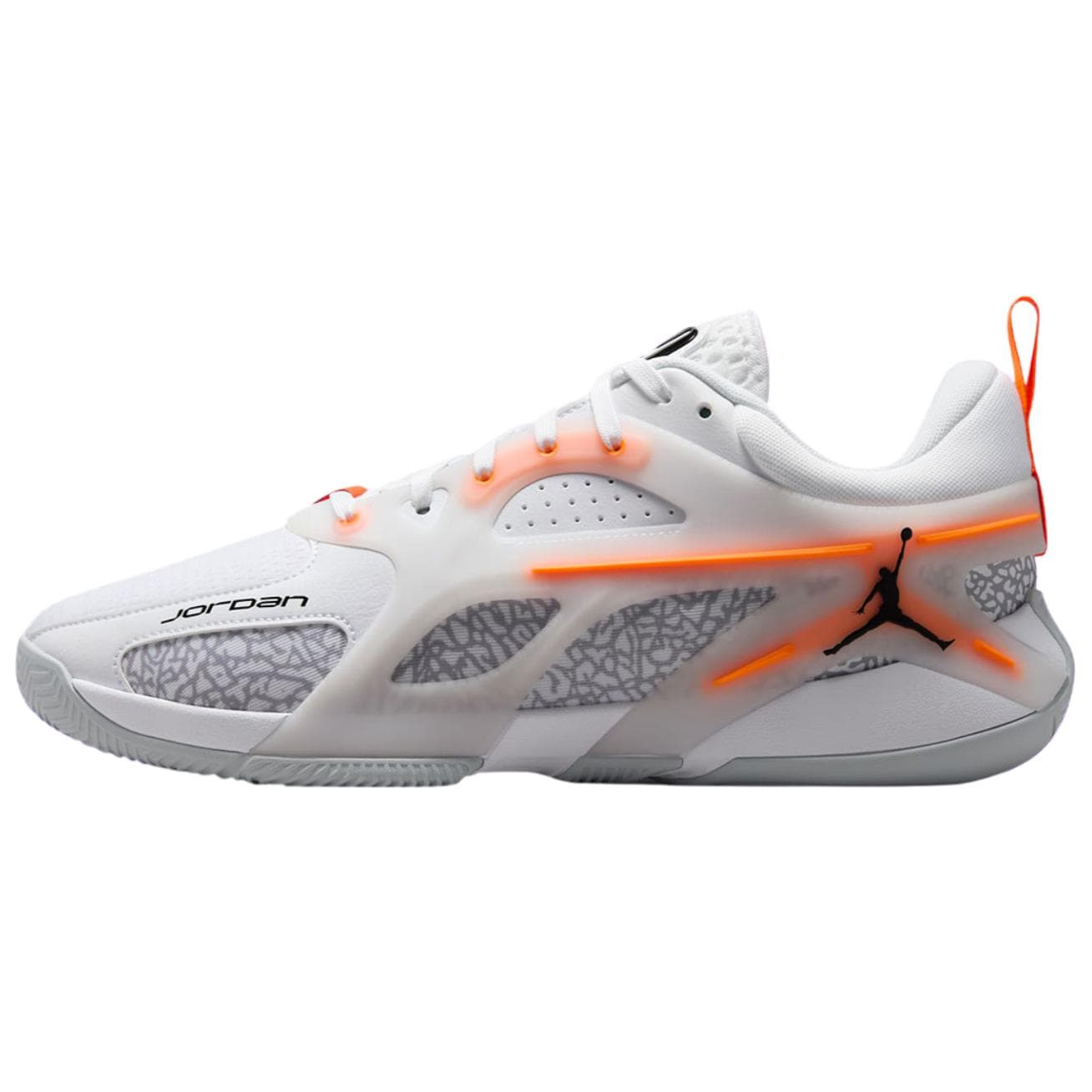 Jordan Heir Series Comfortable Versatile Wear-Resistant Low-Top Basketball Shoes Unisex White