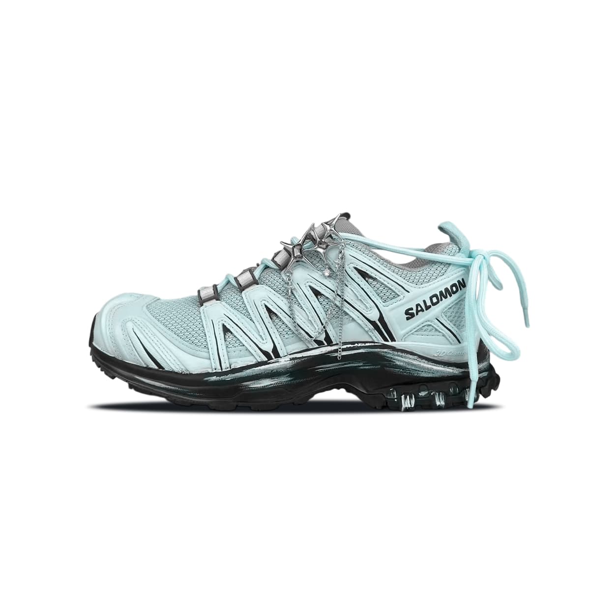 Custom Sneakers SALOMON XA PRO 3D 'Eight Stone' Lime Star Trail Running Shoes Unisex Black Cyan