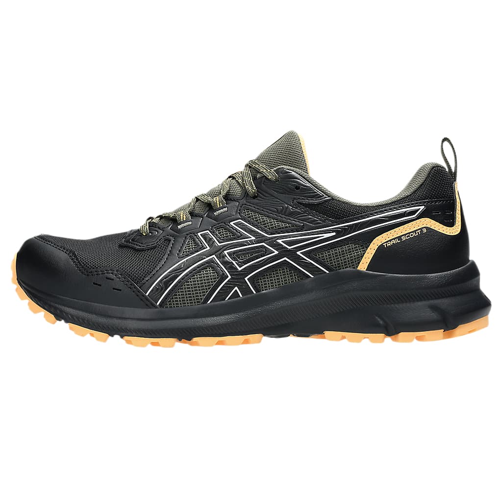 Asics Trail Scout 3 Comfortable Versatile Simple Fashion Low-Top Running Shoes Men's Black