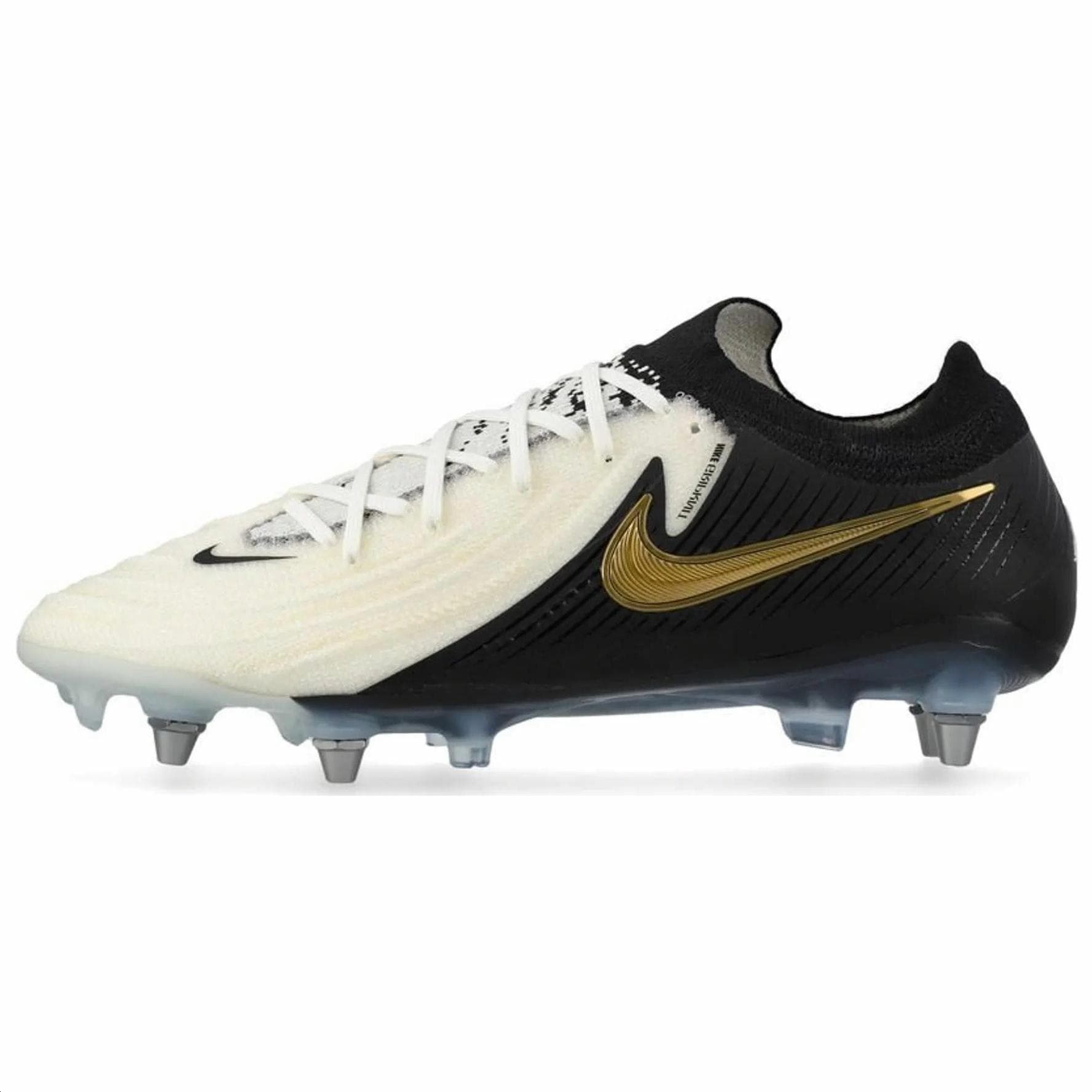 Nike Phantom GX 2 Anti-Slip Wear-Resistant Soccer Shoes Unisex Black White