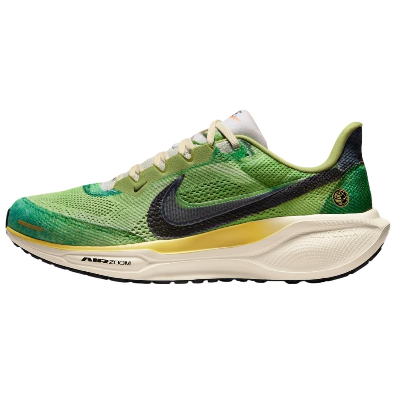 Nike Pegasus 41 Comfortable Durable Wear-Resistant Low-Top Casual Running Shoes Unisex Green