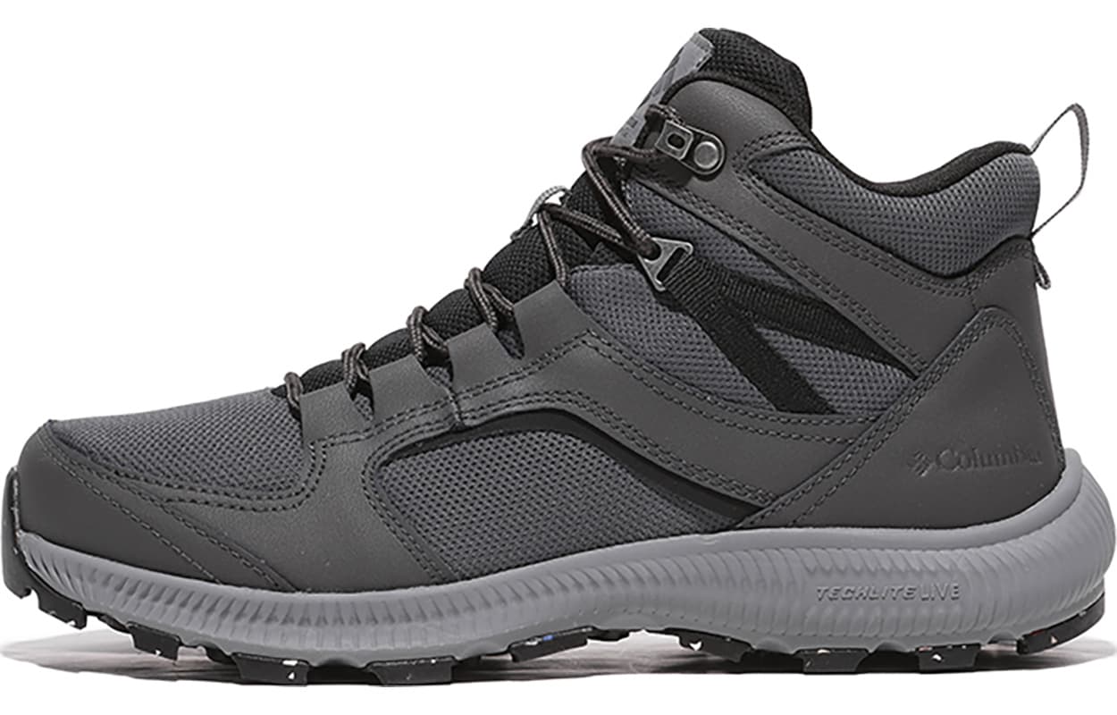 Columbia Hiking / Trekking Shoes Men Mid-Top Dark Gray