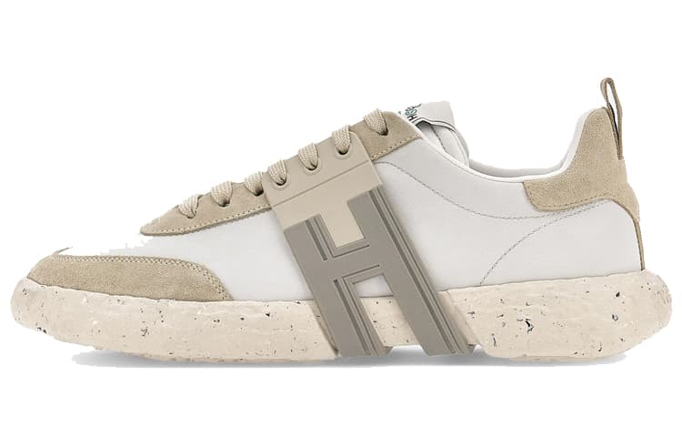 HOGAN 3R Low Top Casual Shoes Men's Ecru