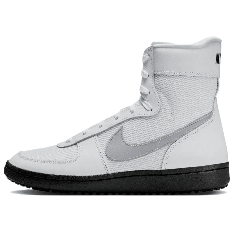 Nike x Stranger Things Field General Classic Comfort High-Top Skate Shoes Women's White Wolf Grey