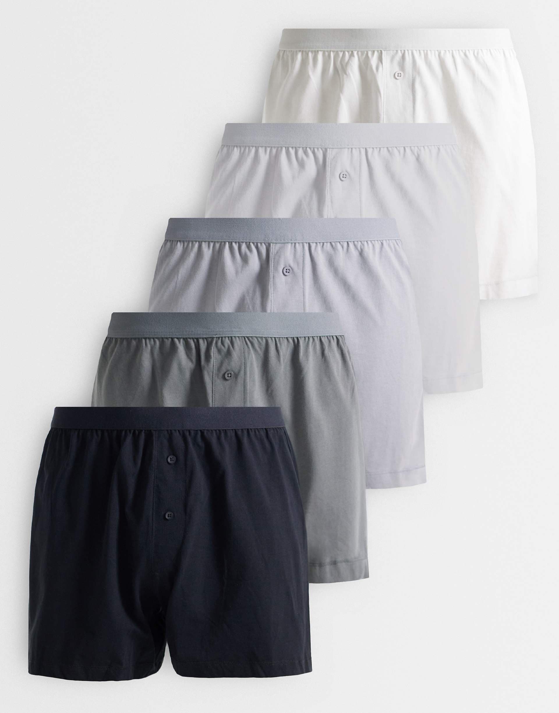 ASOS DESIGN 5 pack boxers in multi