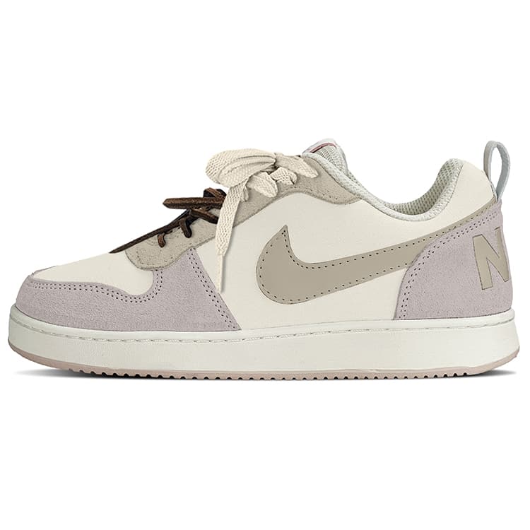 Nike Court Borough Skateboard Shoes Women's Low-Top Gray